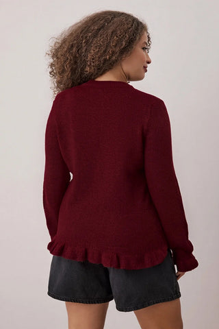 Kardigan TBBAW26AV00031 - bordo [djesi-src-a2540dbd3473fef4b82a89d46397c3b5b6ab6241faa401f132b8e6ff2d5fa24c]