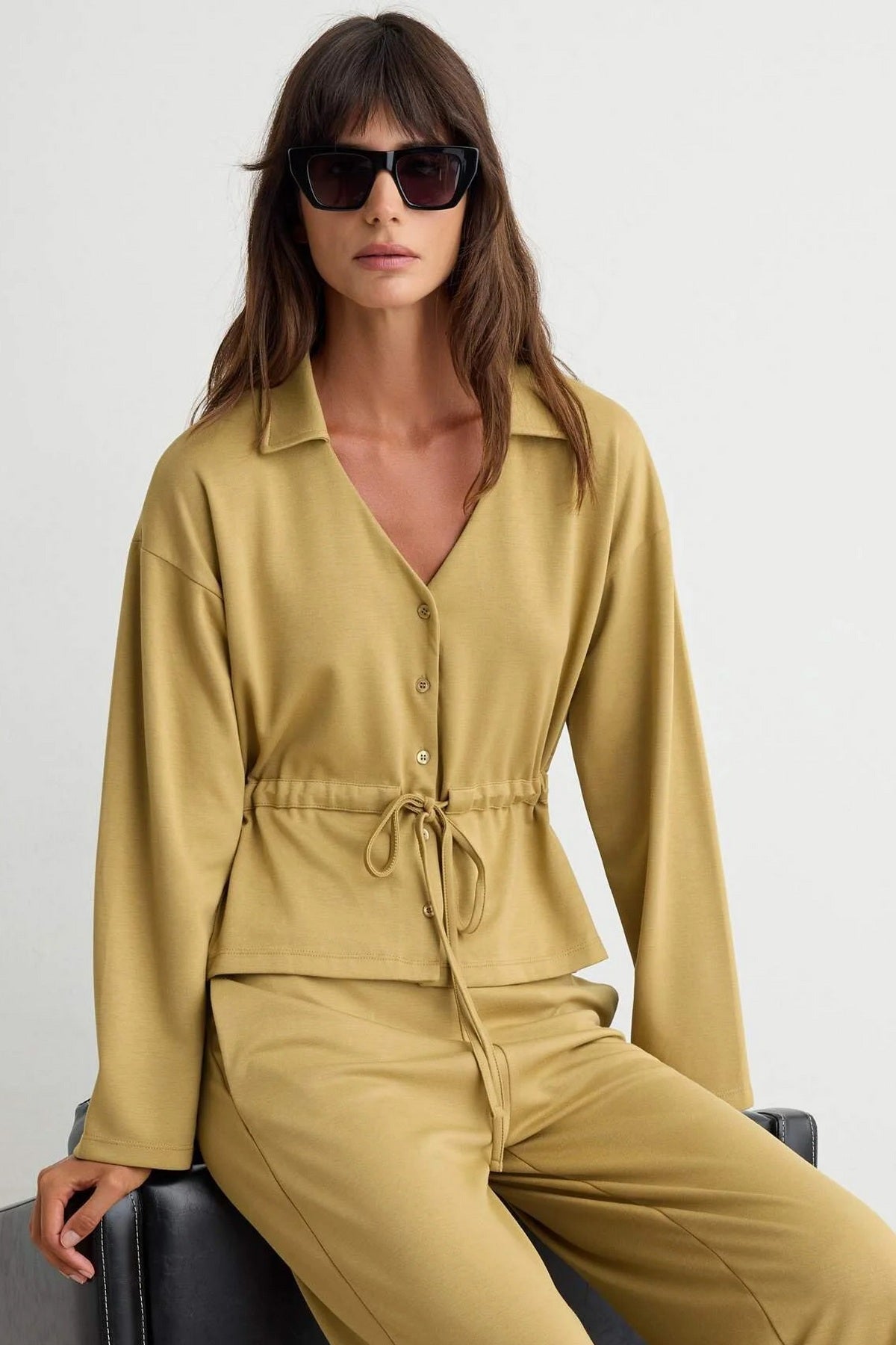 Komplet TWOAW27AU00123 - khaki [djesi-src-e5caaa54ff1499cc5eaff33a4d8510596b87eaf2be3601411dbf354886b5b4ad]