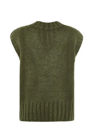 Pleteni prsluk TWOAW23SV00149 - khaki [djesi-src-73770dec535667acb5f56450d5a8b3b7d58e3ee19512f6aa3e481d5d53ed5d1f]