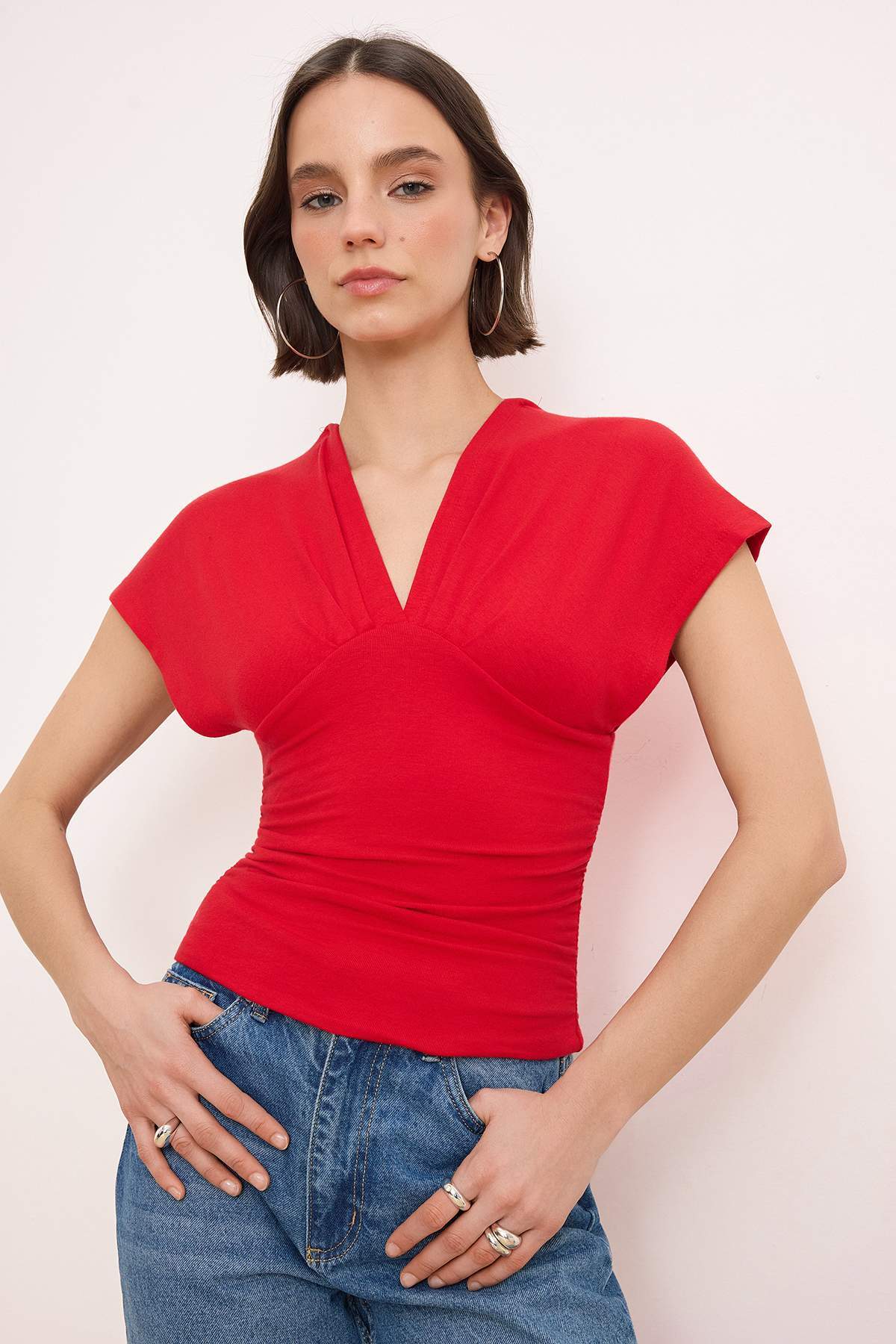 Bluze TWOSS25BZ00605 - crvena