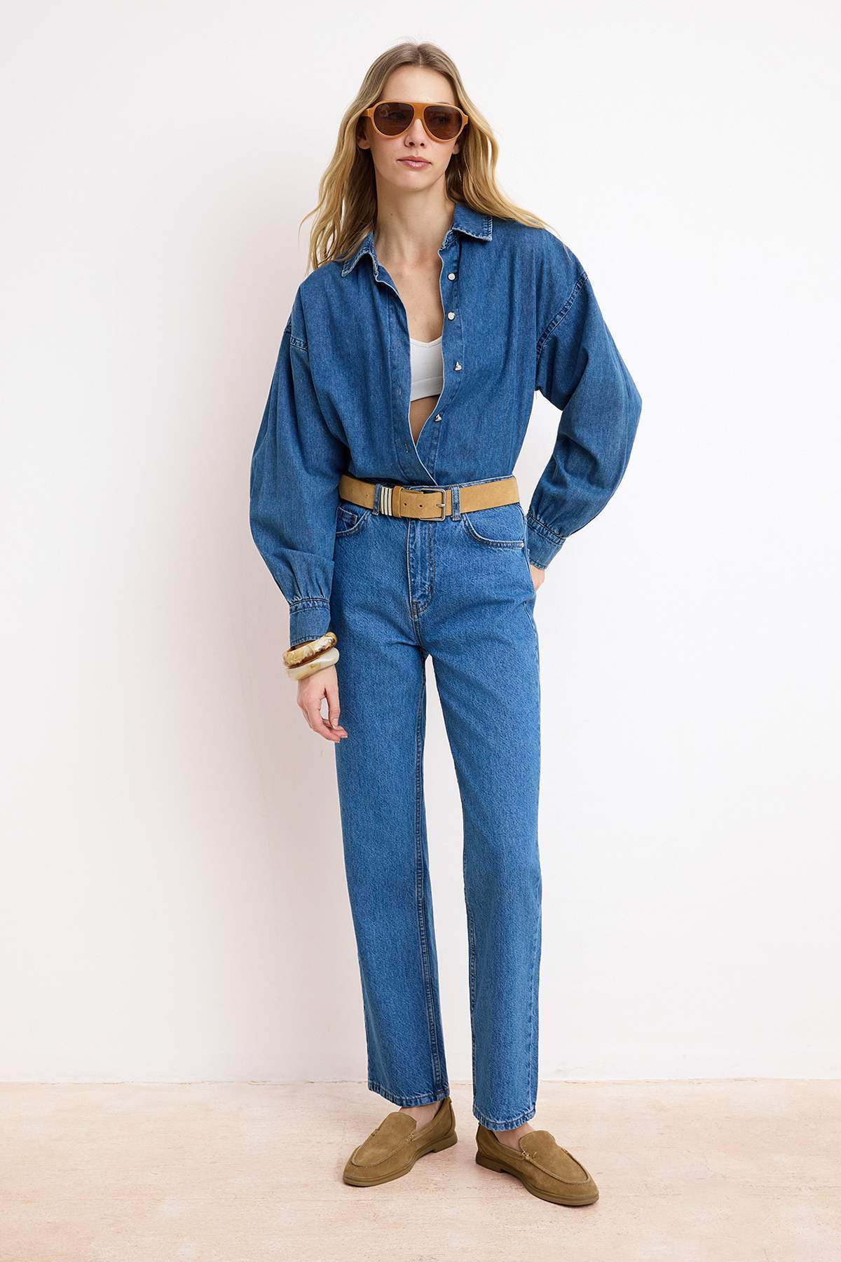 Farmerke TWOSS26JE00096 - plava