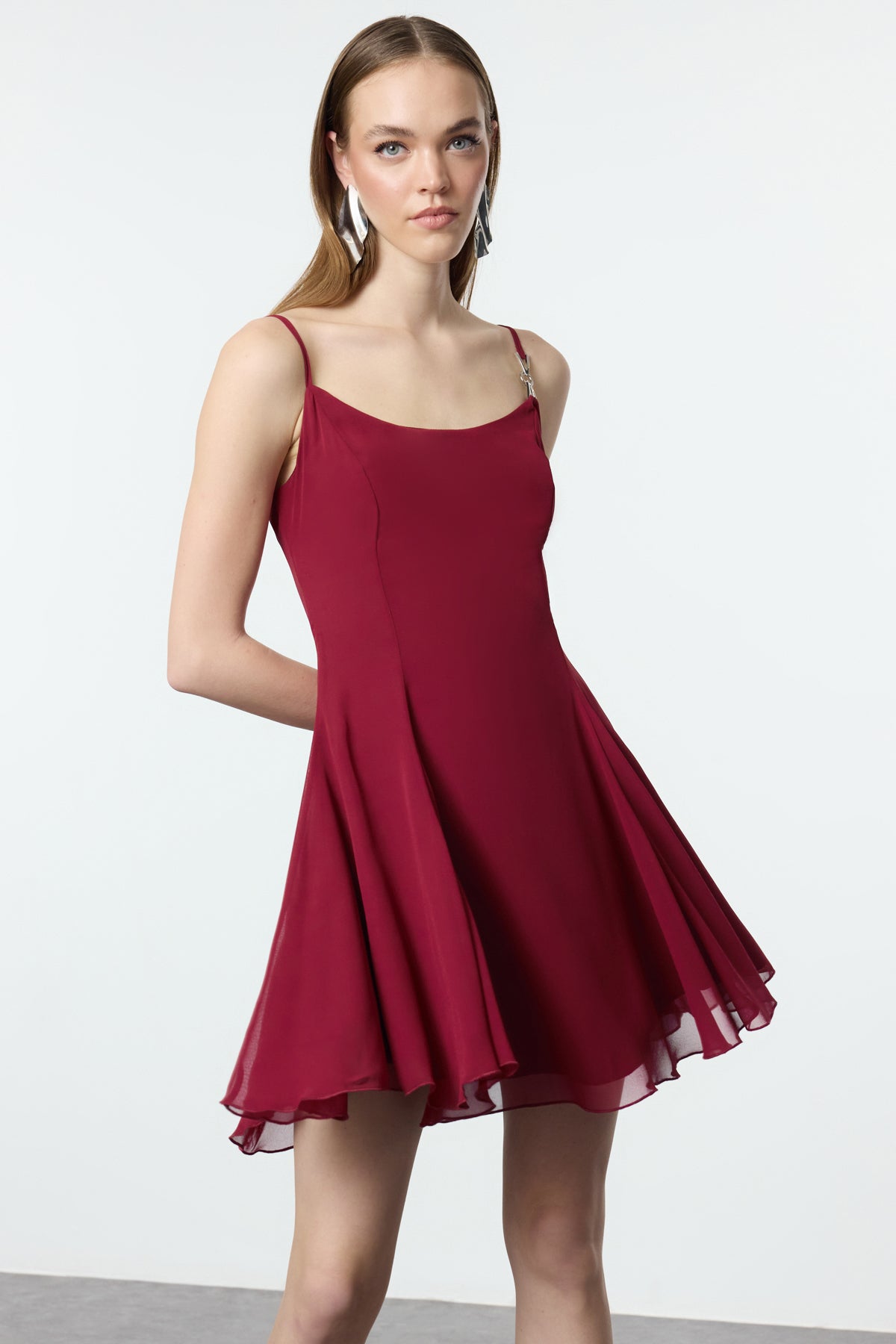 Haljine TPRSS23EL00033 - bordo