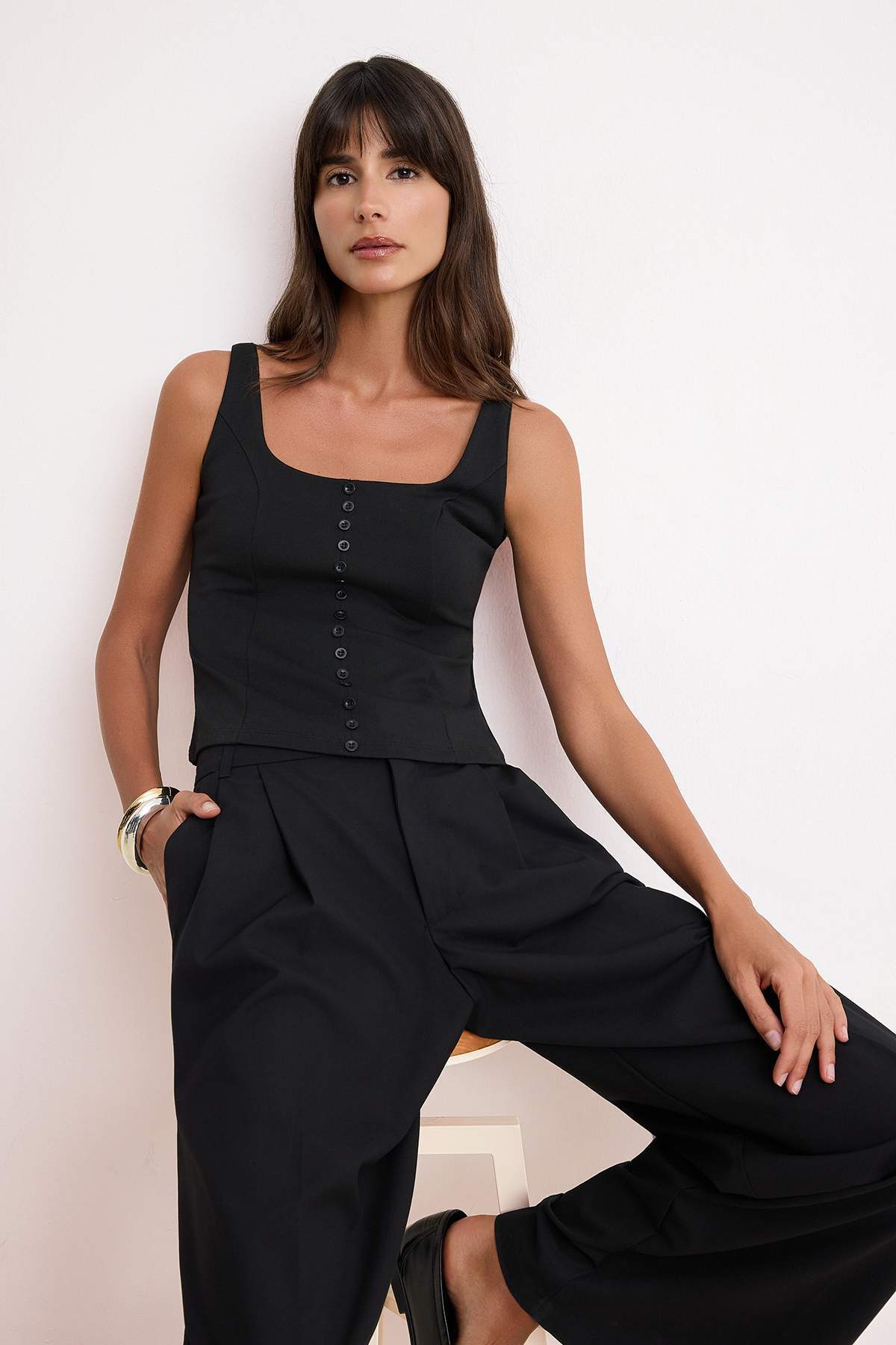 Bluze TWOSS26BZ00387 - crna