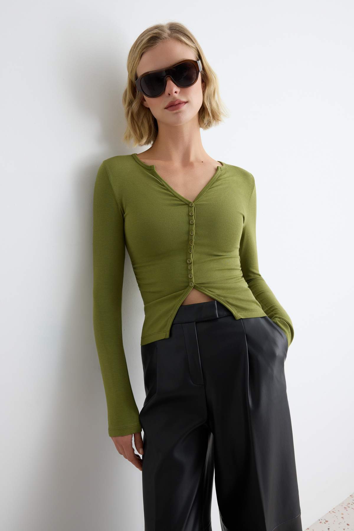 Bluze TWOAW27BZ00027 - kaki