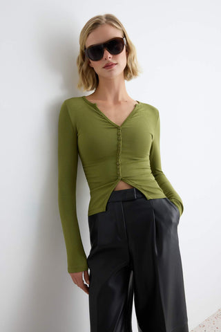 Bluze TWOAW27BZ00027 - kaki