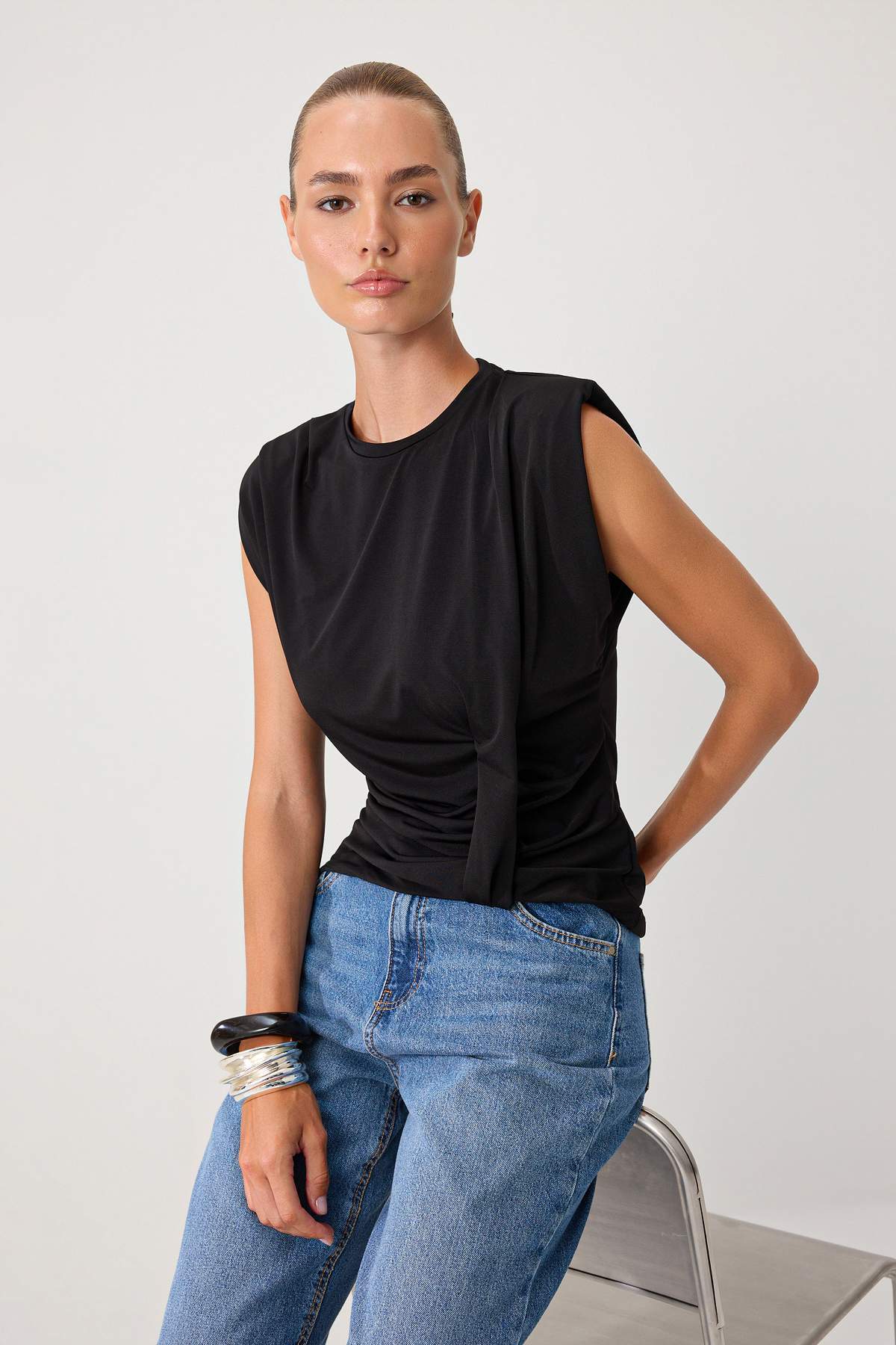 Bluze TWOSS26BZ00939 - crna