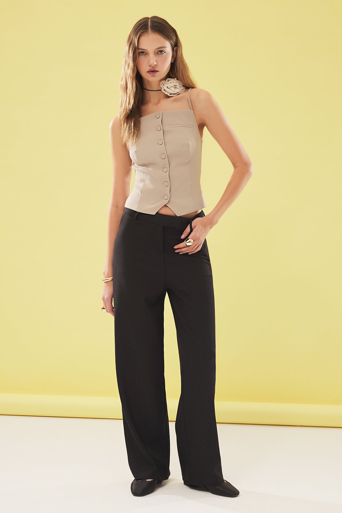 Pantalone TWOSS25PL00025 - crna [djesi-src-7b68d88a1d2bdf1479eeedadf1e60b65291f2fe1fdee2645cdf8b7e2e08ddc93]