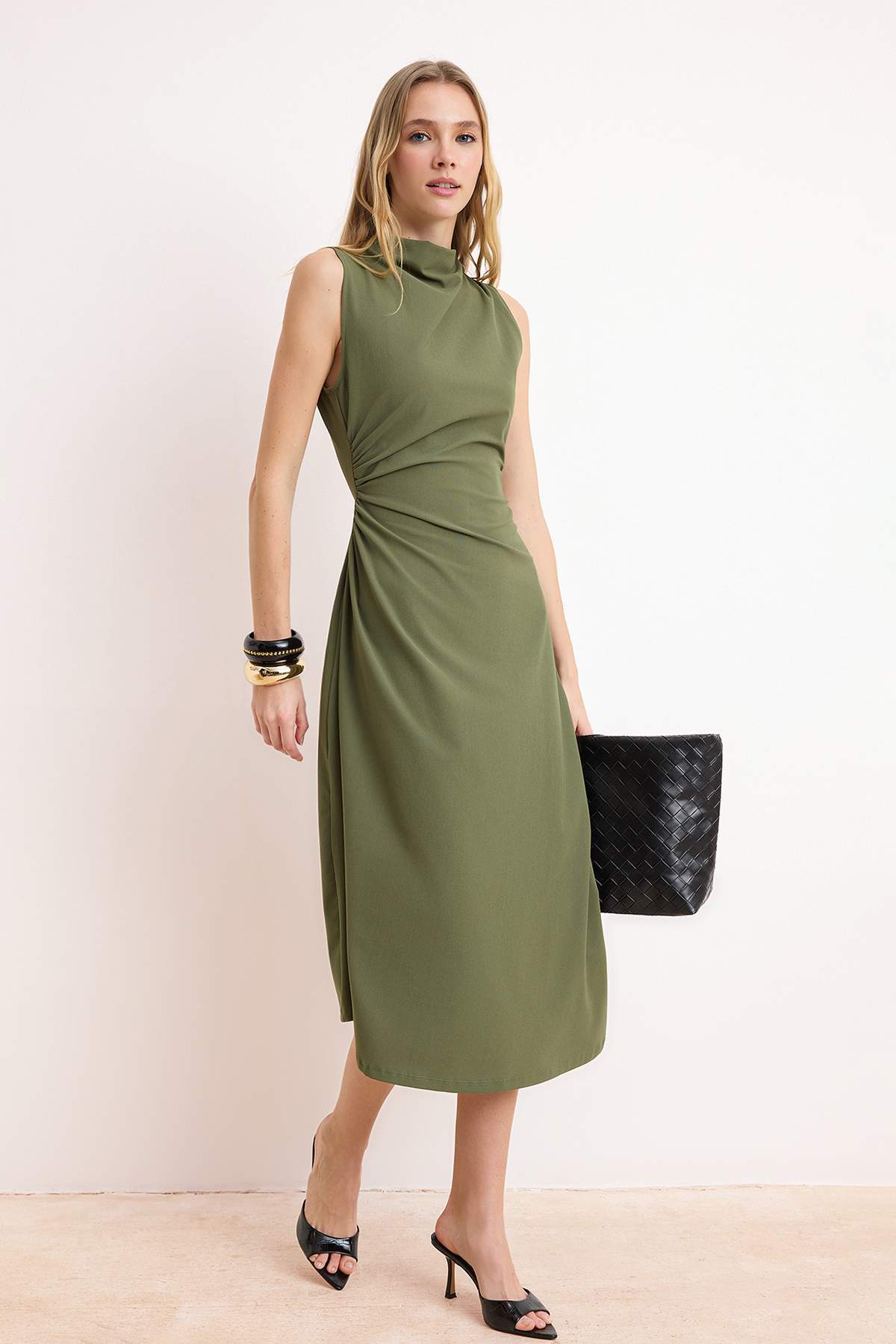 Haljine TWOSS26EL00156 - khaki