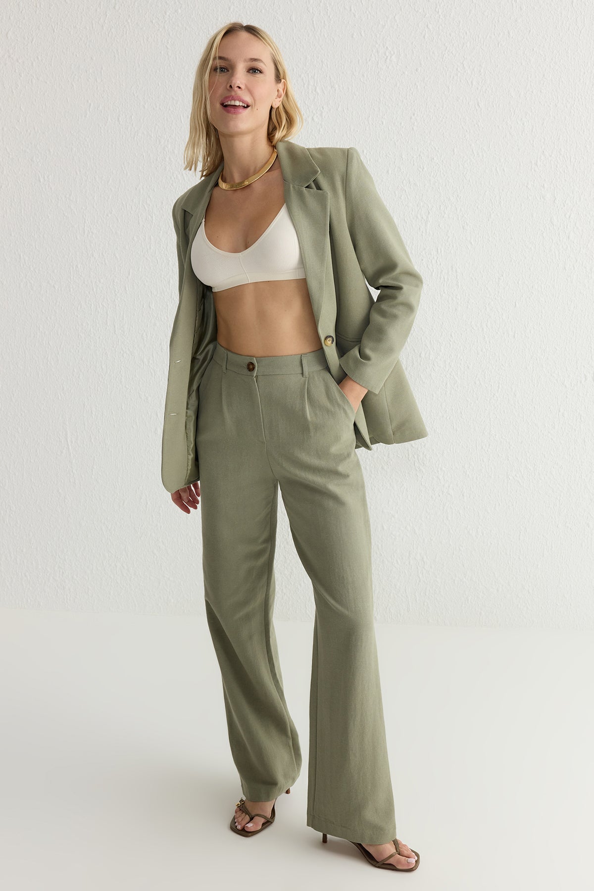 Pantalone TWOSS25PL00018 - khaki [djesi-src-d200291ebc35de5ae224fe955c727a70c0fc577f78f1fb60d8fc369f1bfecf2e]
