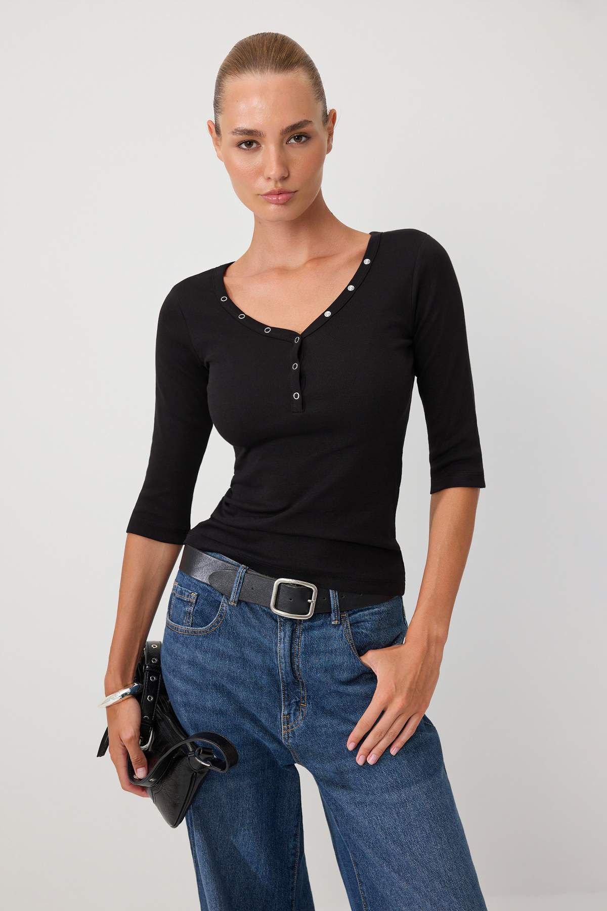 Bluze TWOSS26BZ01006 - crna