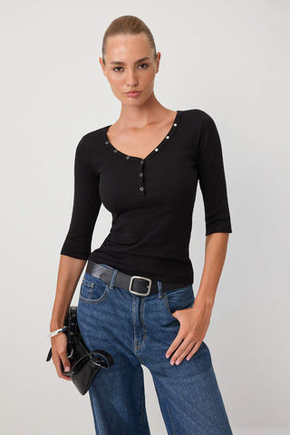 Bluze TWOSS26BZ01006 - crna