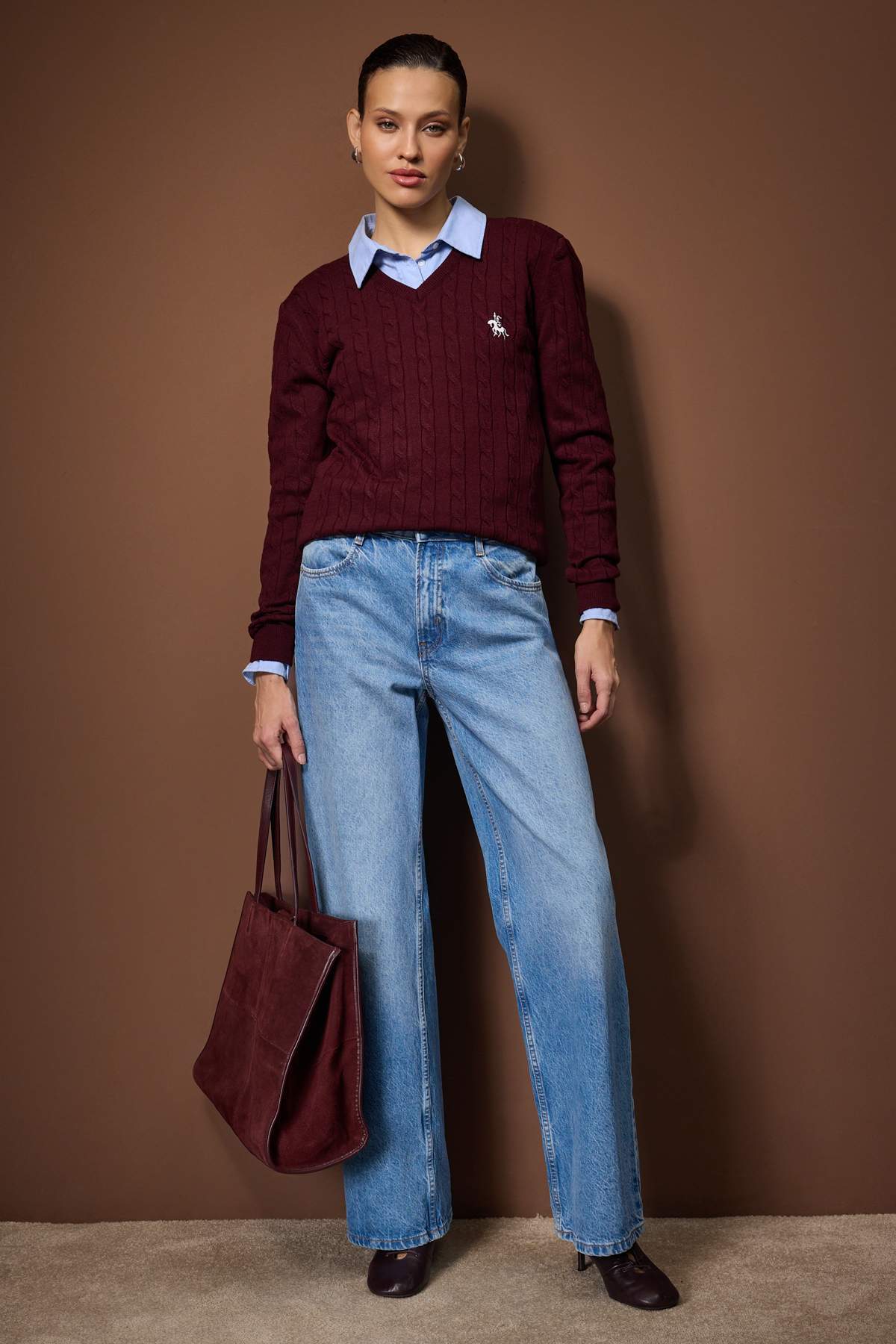 Džemper TWOAW26KZ00259 - bordo