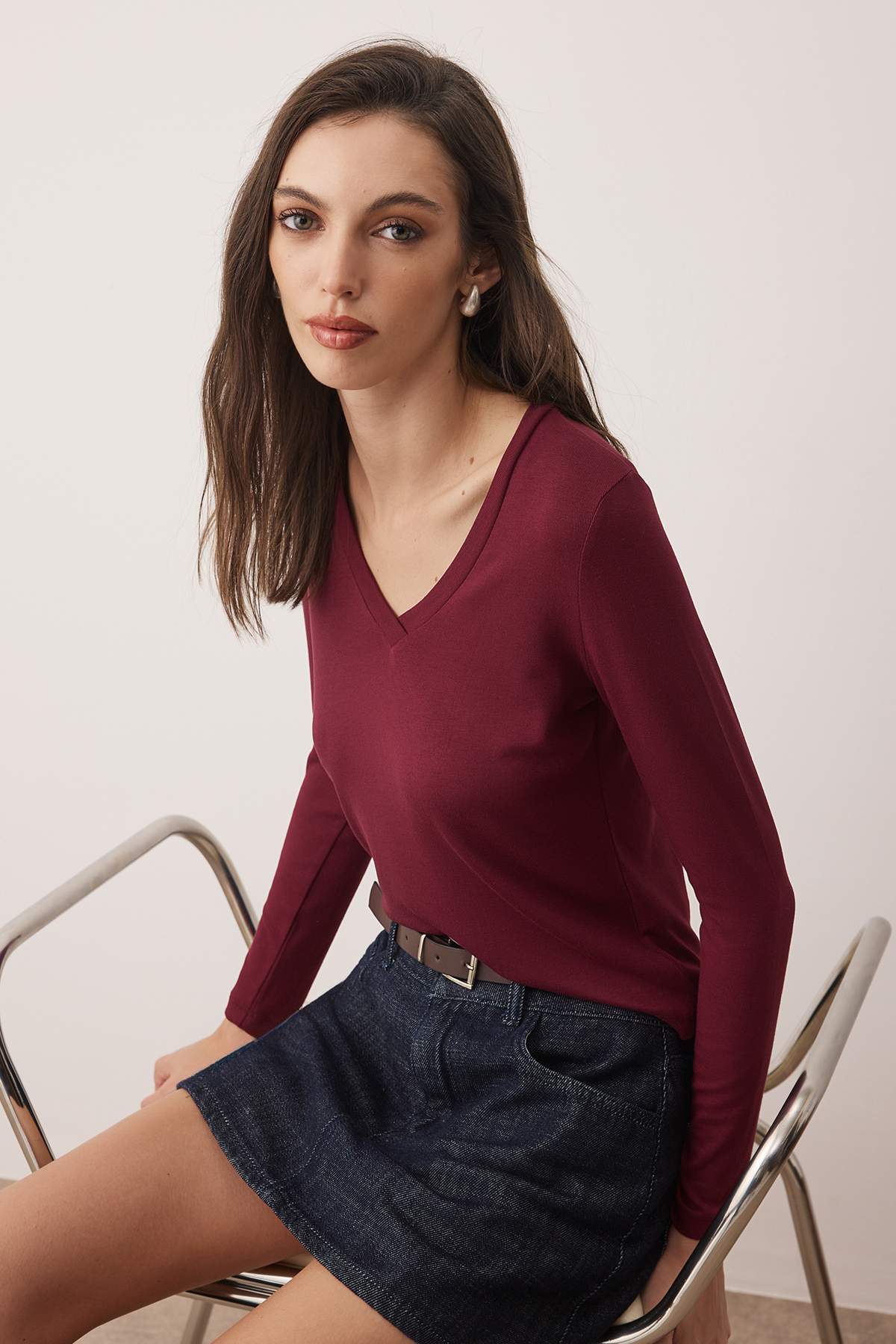 Bluze TWOAW24BZ00050 - bordo