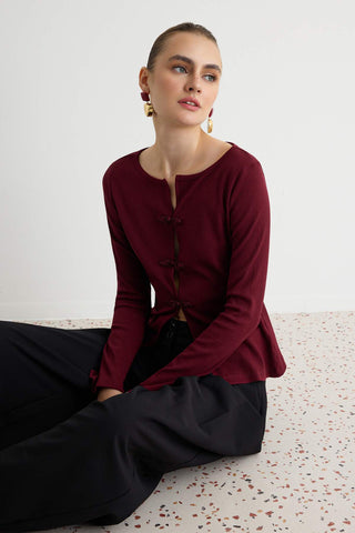 Bluze TWOAW27BZ00102 - bordo