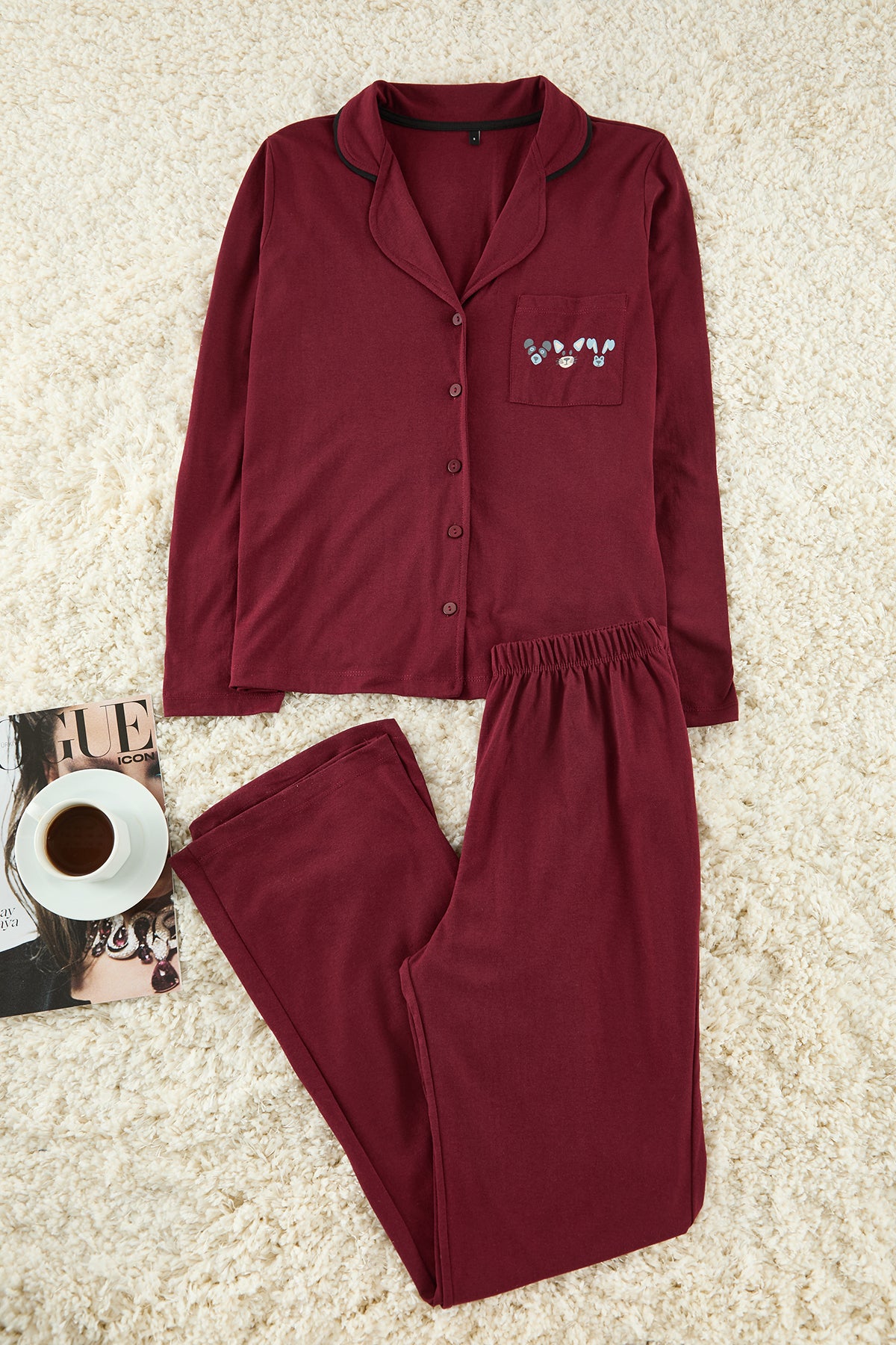 Kosulje THMAW22PT0785 - bordo