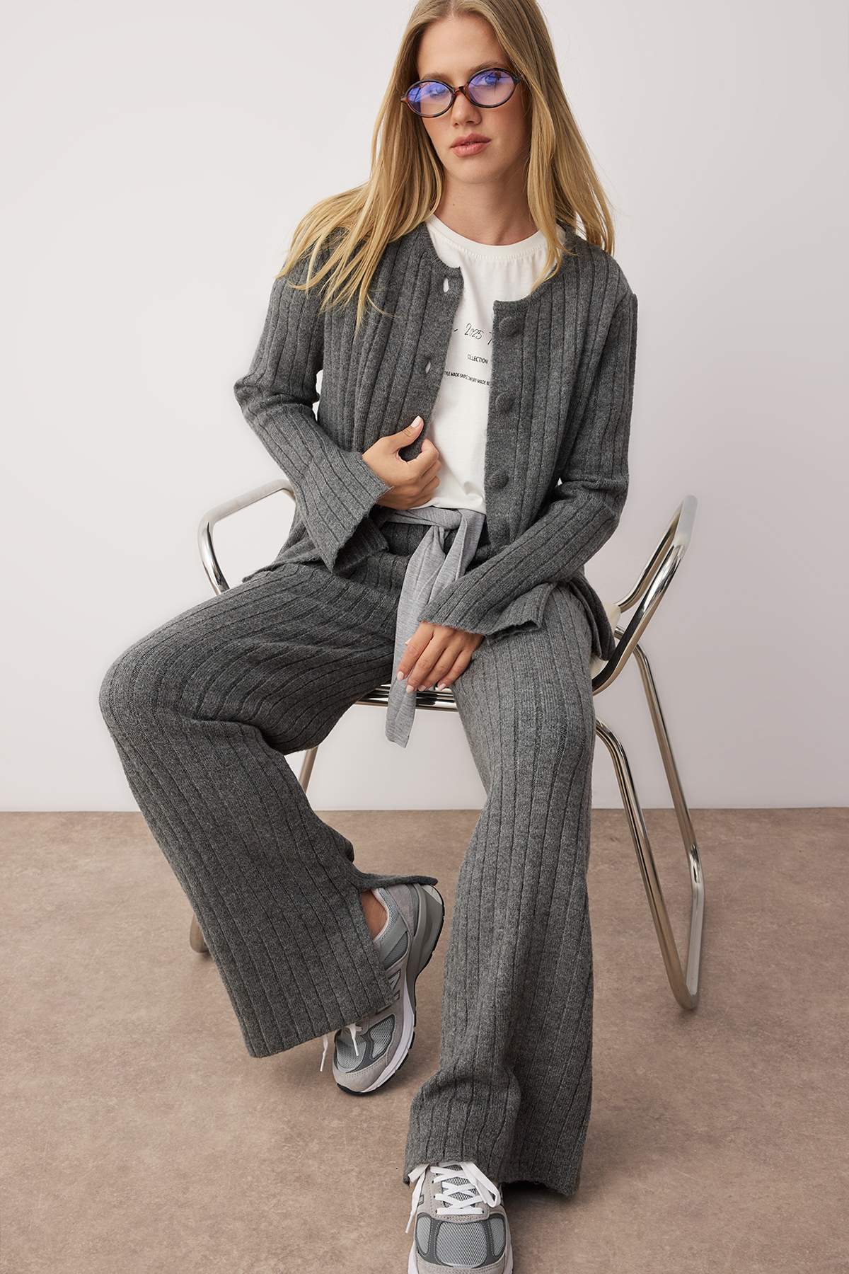 Pantalone TWOAW26AU00004 - siva