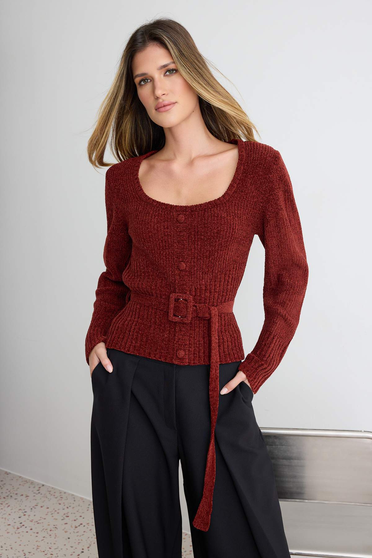 Džemper TWOAW27KZ00059 - bordo