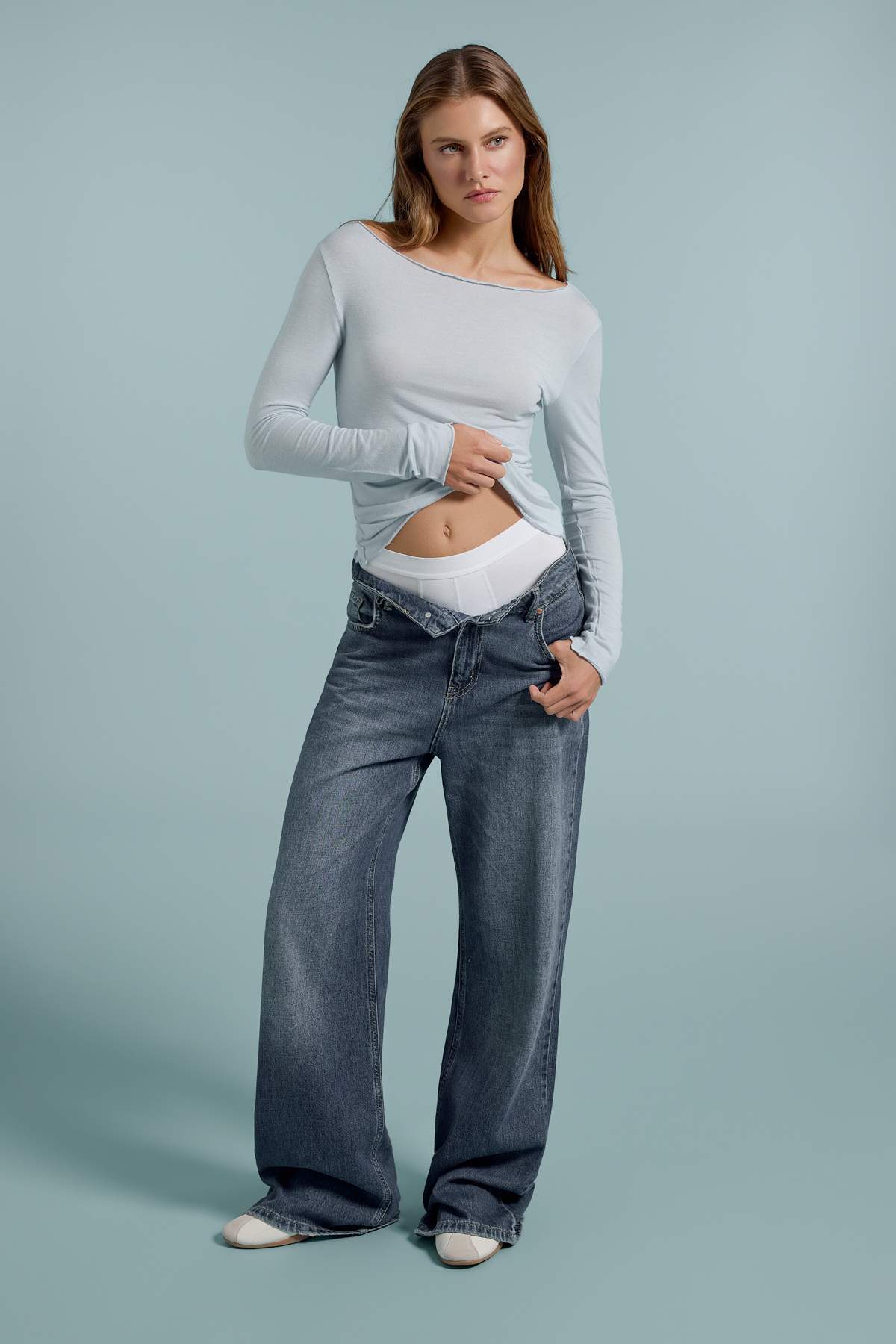 Bluze TWOAW27BZ00105 - plava