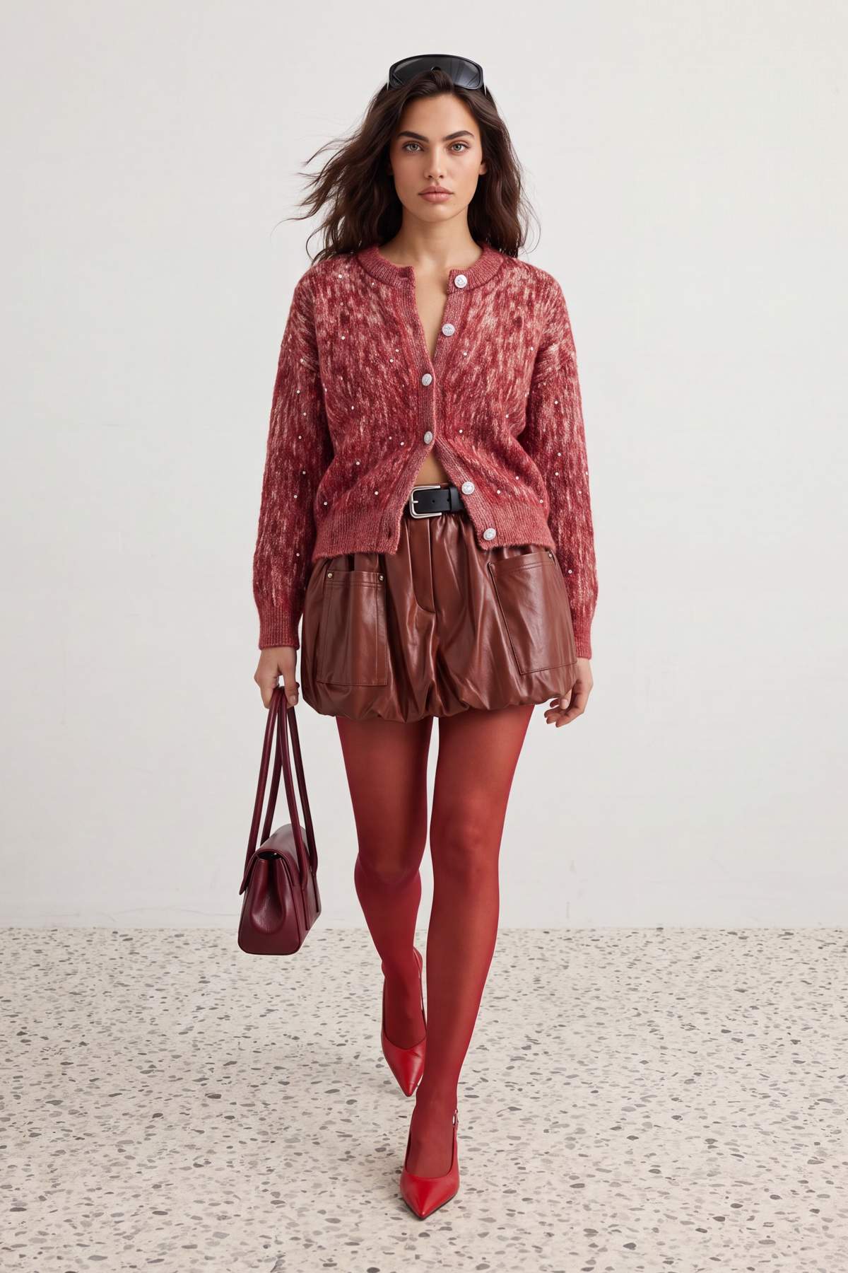 Kardigani TWOAW25HI00185 - bordo [djesi-src-f681a4b78fd29913dc095c46e987d2ceba27866f0bd9ea9b72891b79c3ced9a3]