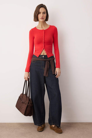 Bluze TWOAW26BZ00193 - crvena