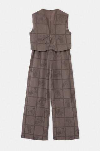 Pantalone TWOSS26AU00230 - braon