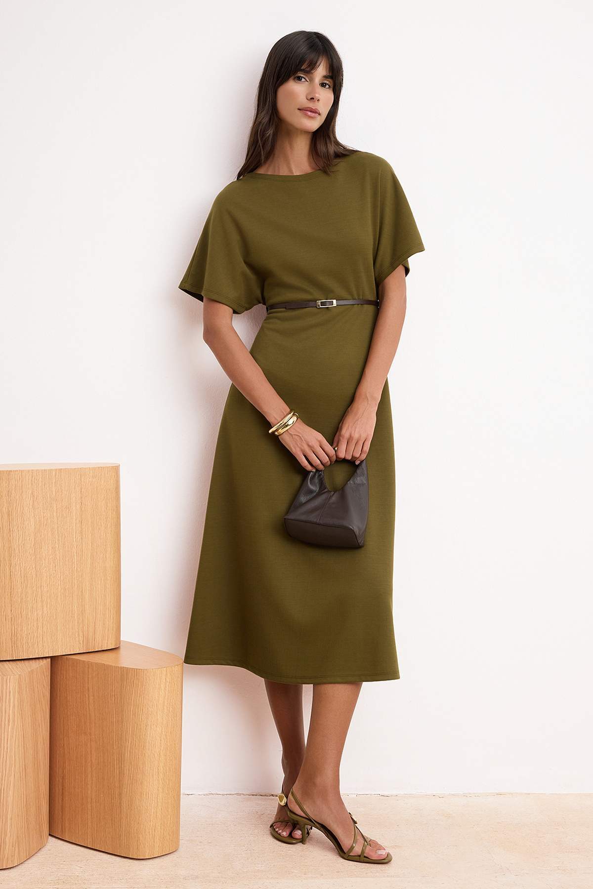 Haljine TWOSS26EL00107 - khaki