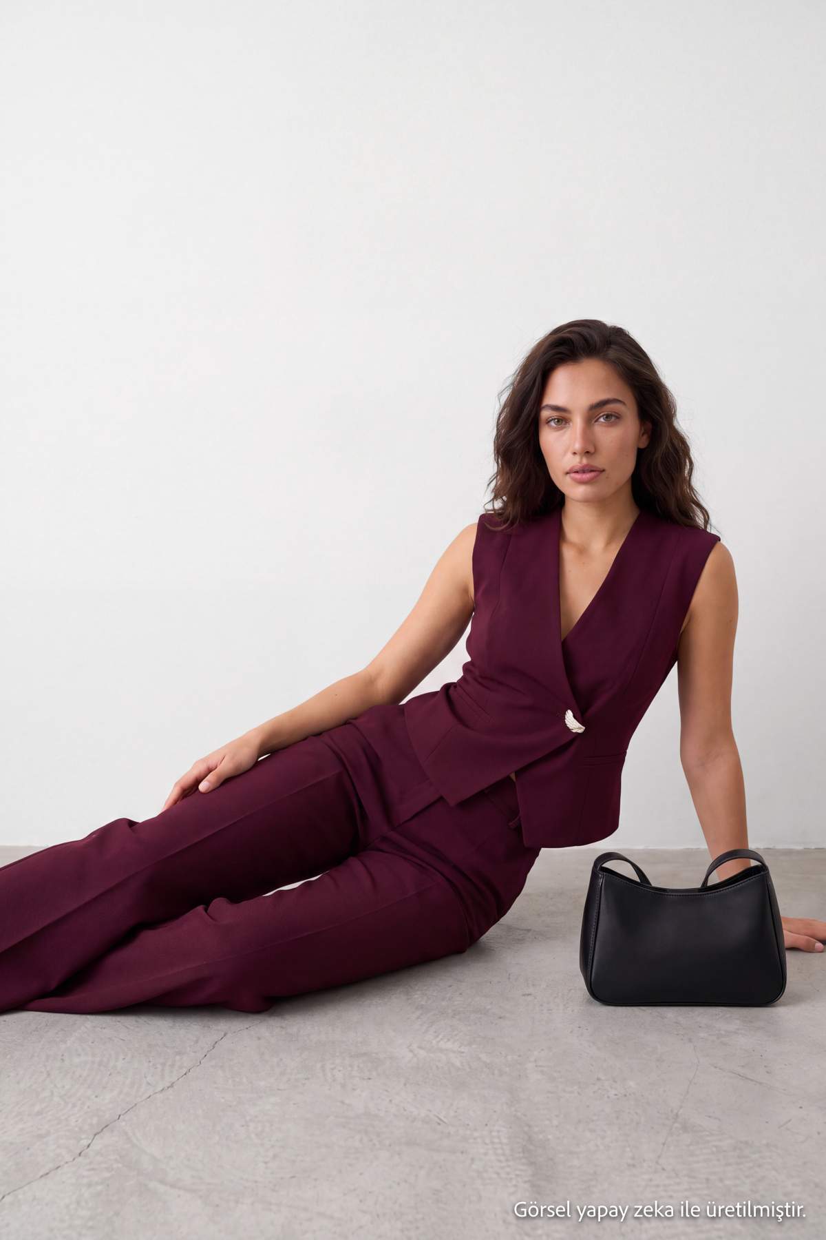 Pantalone TWOAW27AU00113 - šljive