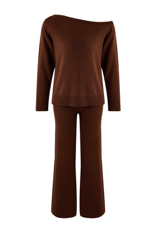 Pantalone TWOAW26AU00043 - braon