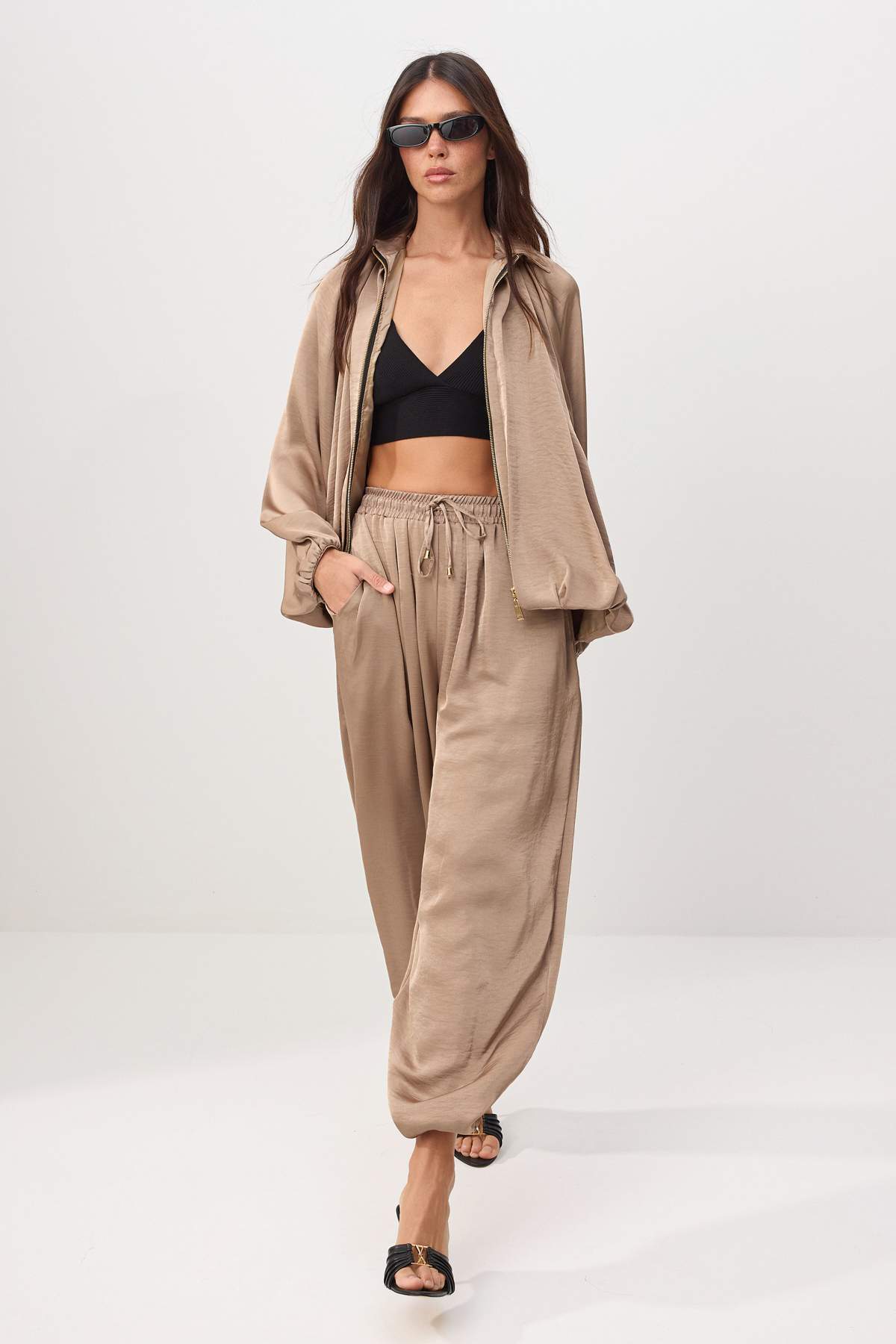 Pantalone TWOAW26AU00114 - vizon