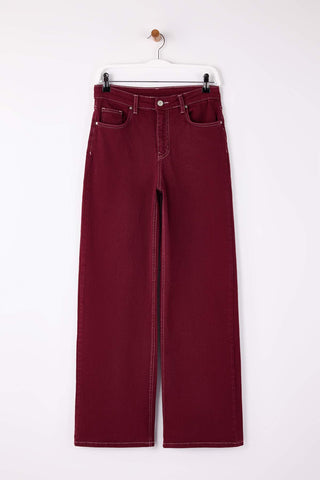 Farmerke TWOAW26JE00299 - bordo
