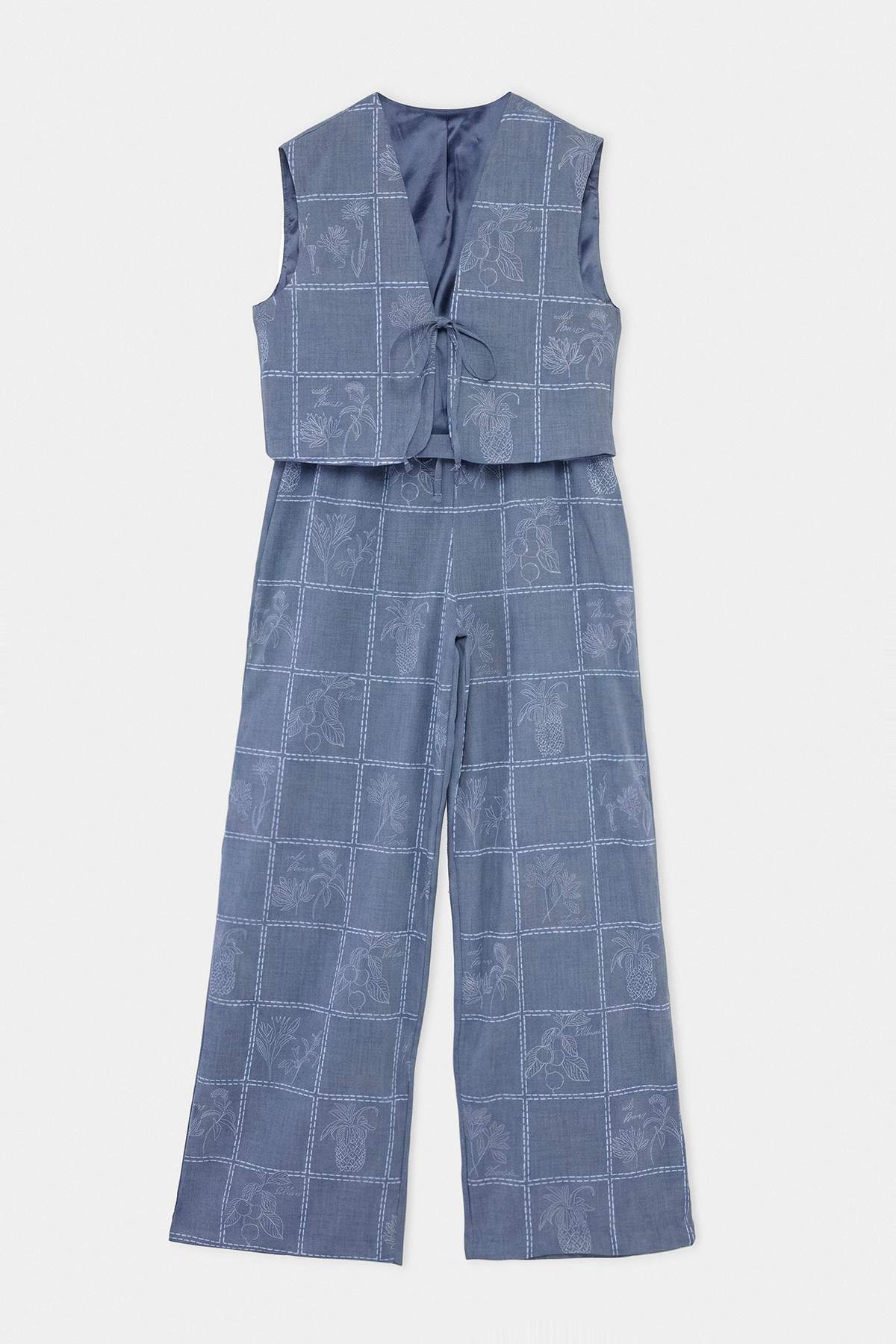 Pantalone TWOSS26AU00230 - plava