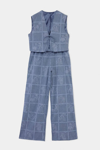 Pantalone TWOSS26AU00230 - plava