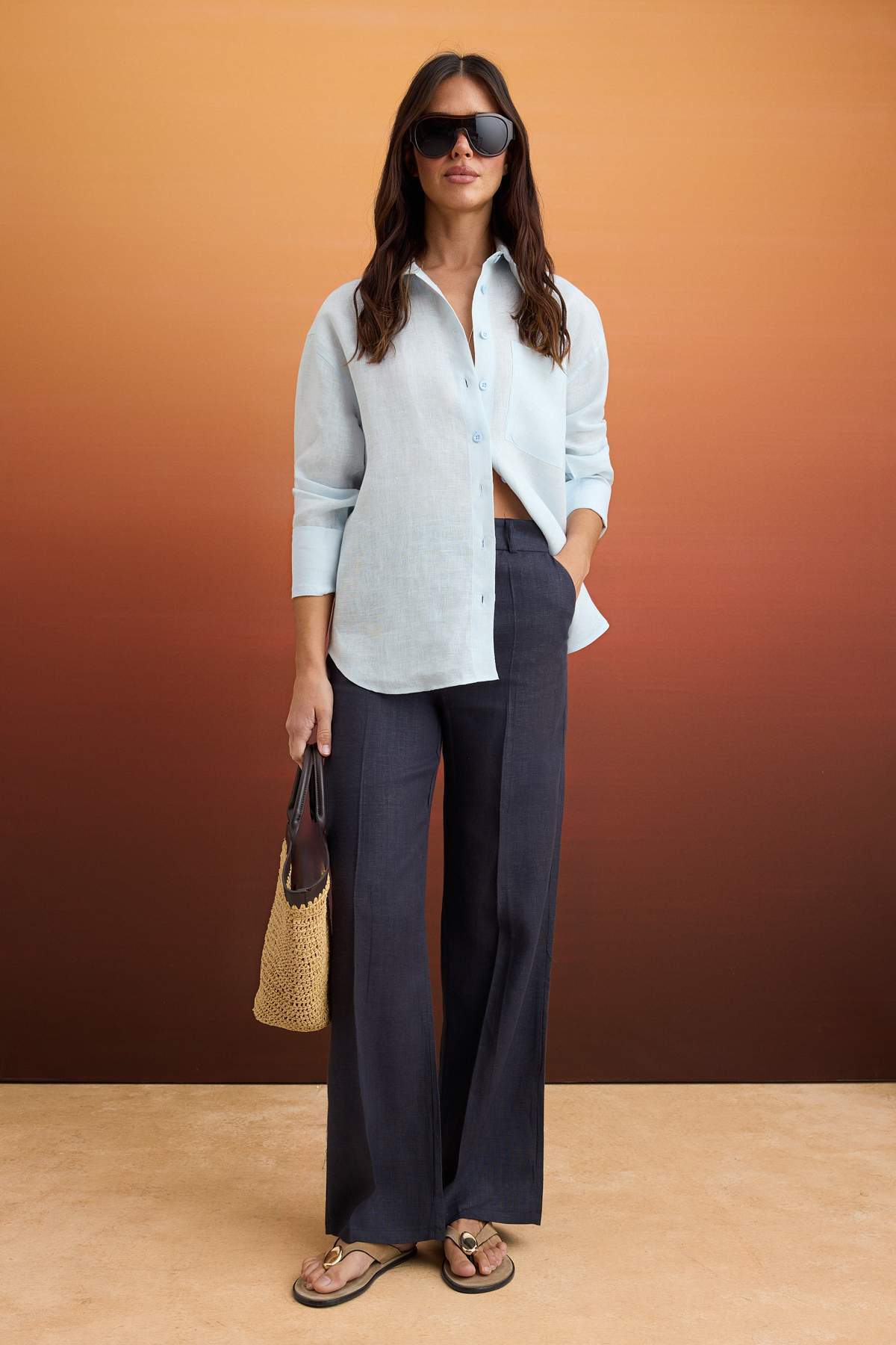 Pantalone TWOSS26PL00142 - teget [djesi-src-9fb111ef32cf414df86174bdbb995412b8a83c09e2689d4395096033b312c085]
