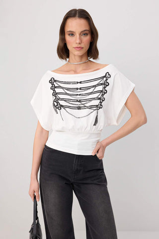 Bluze TWOSS26BZ00926 - ekru