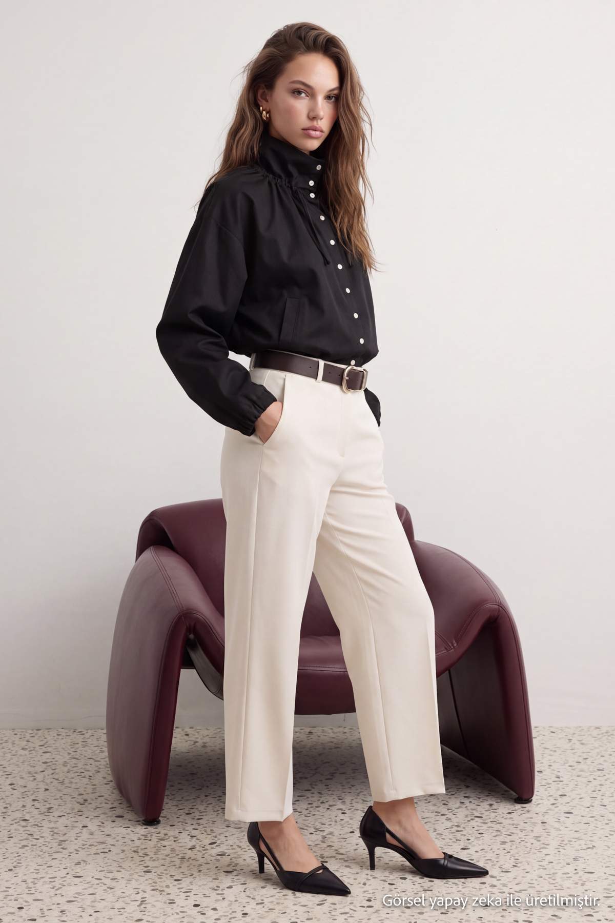 Pantalone TWOSS26PL00072 - kamen [djesi-src-72e4e039818fb097f6c2dcde5fb76c4181eee142b5b367b4a4375cfea38b9b04]