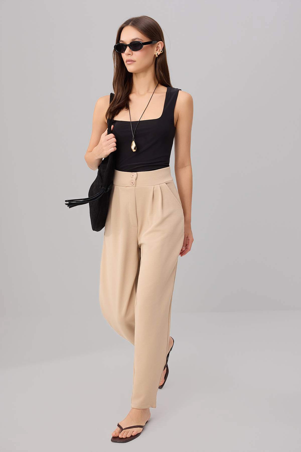 Pantalone TWOAW26PL00017 - kamen [djesi-src-c2070349570128cf894df5c4dd5e0cf5da1dc31bd6ab92968bd375f6e9815568]