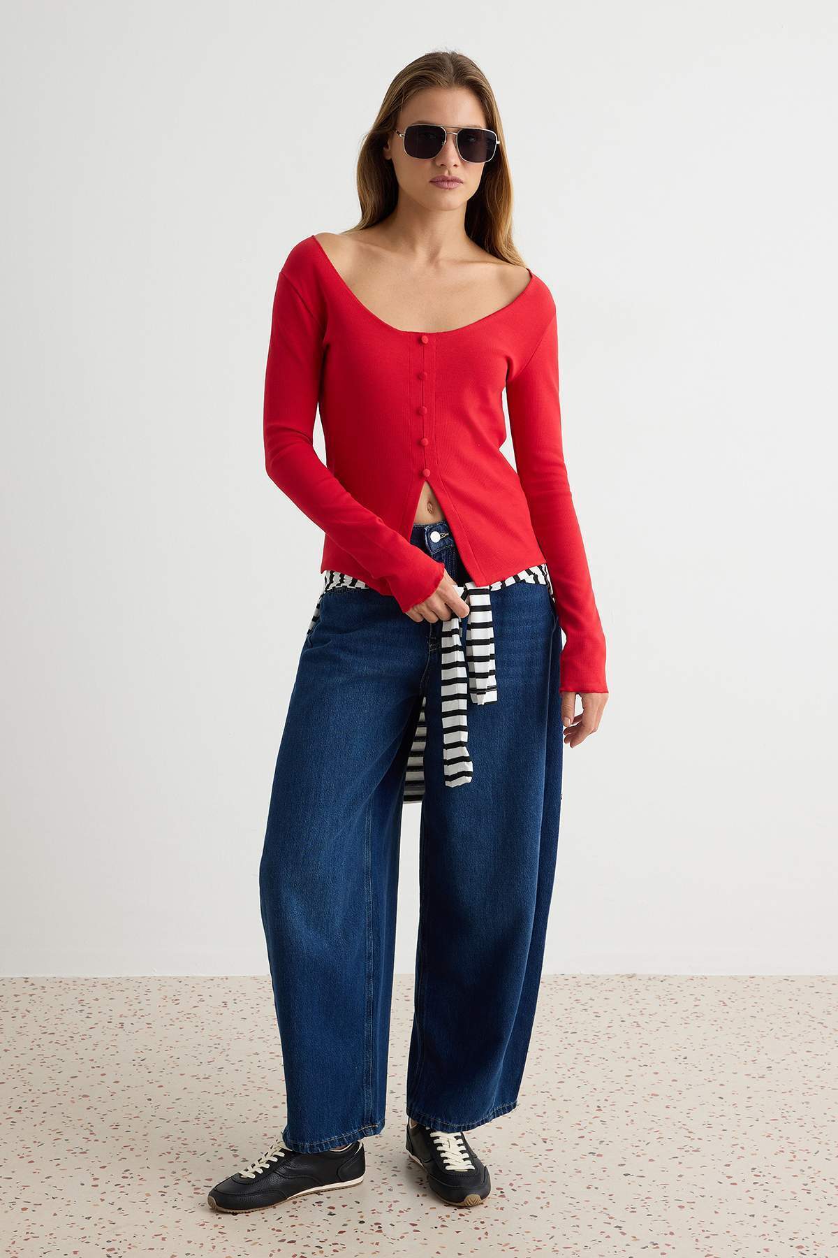 Bluze TWOAW27BZ00307 - crvena