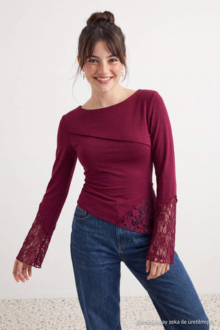 Bluze TWOAW27BZ00115 - bordo