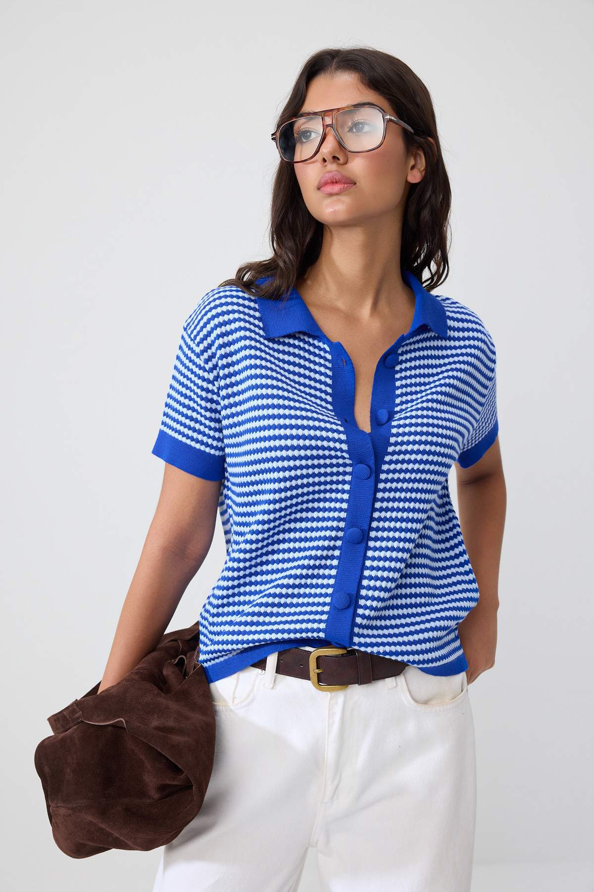 Bluze TWOSS25BZ00183 - kraljevsko plava
