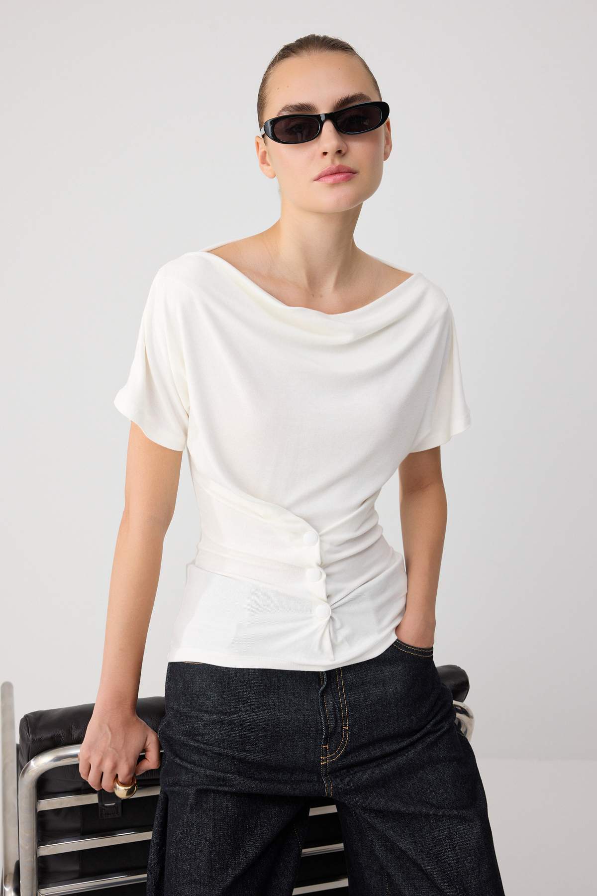Bluze TWOSS26BZ01070 - ekru