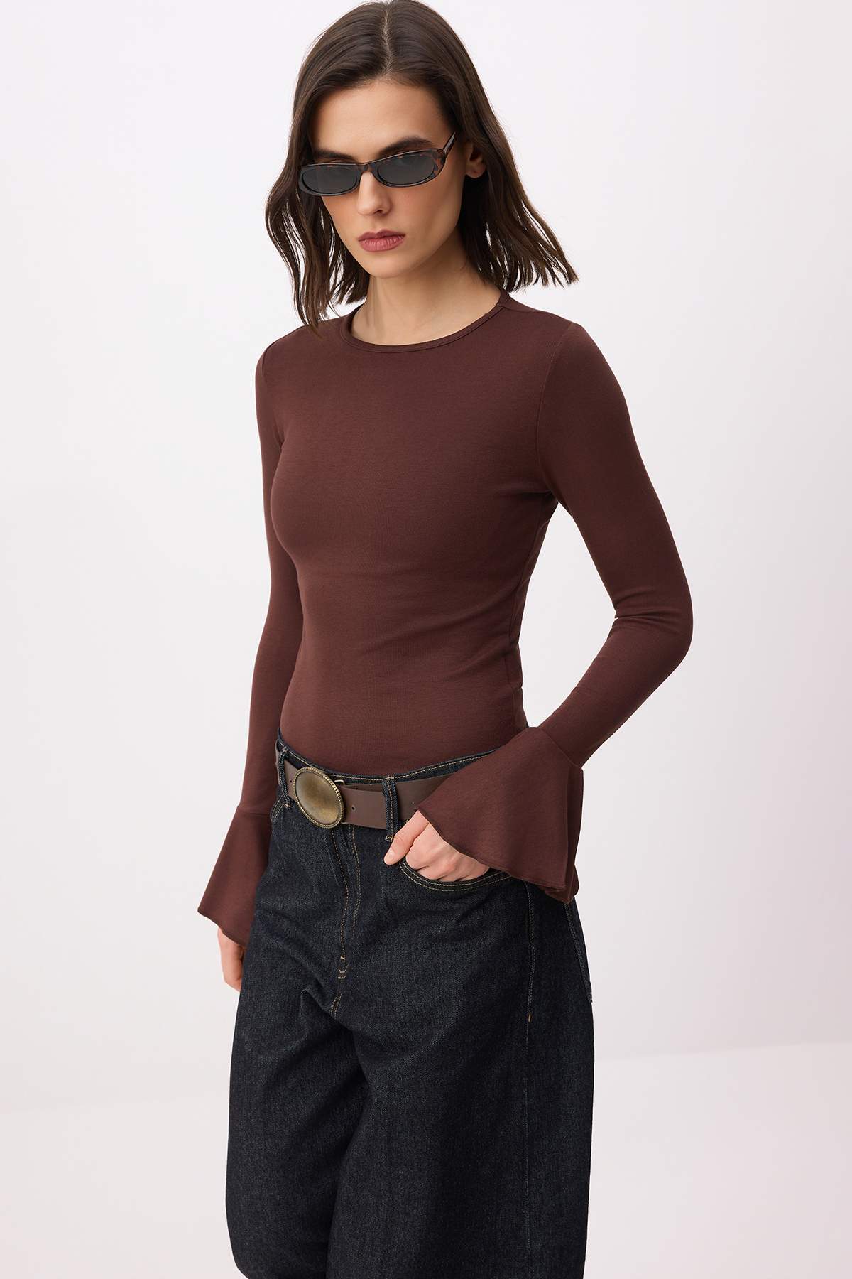 Bluze TWOSS26BZ00152 - braon