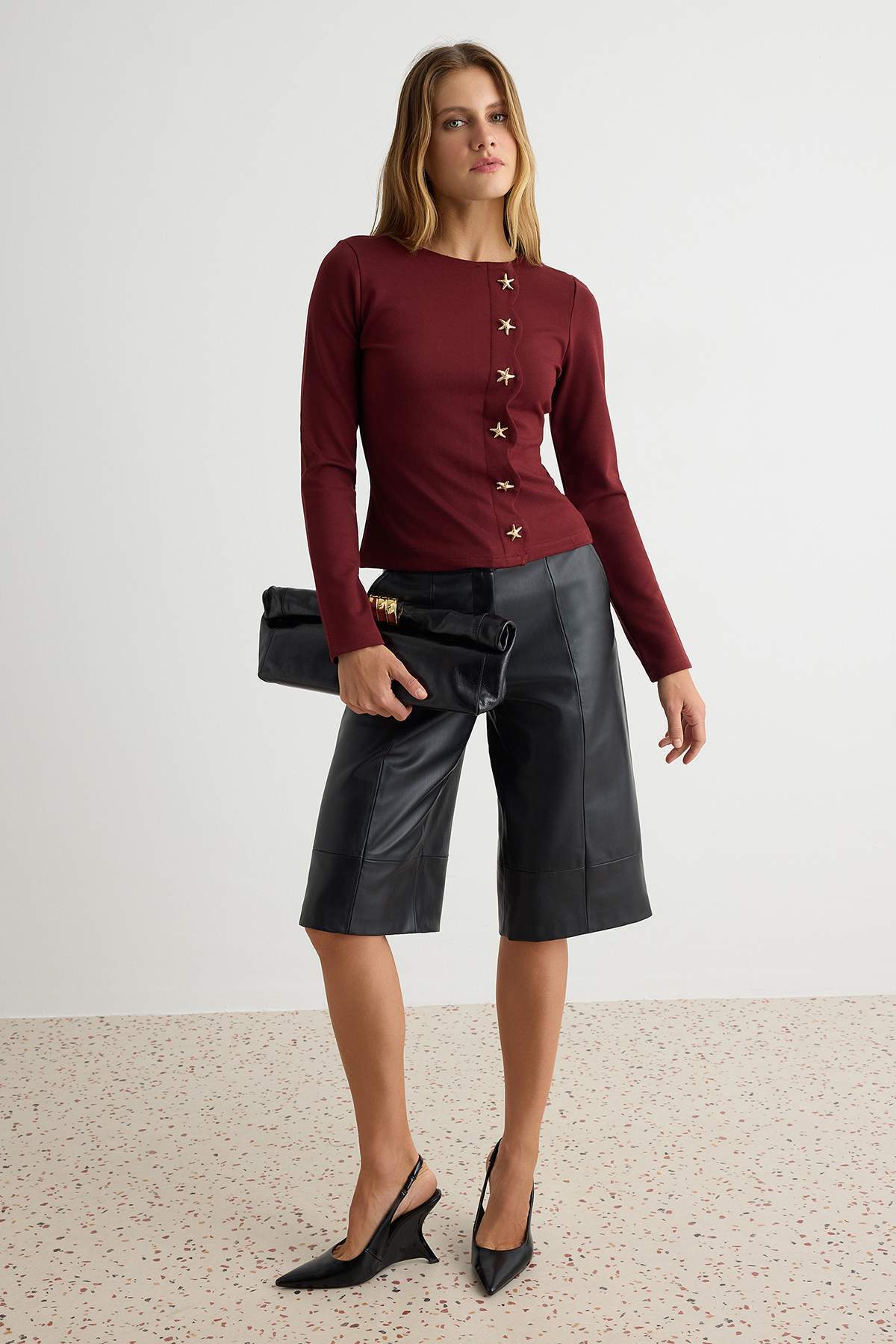 Bluze TWOAW27BZ00122 - bordo