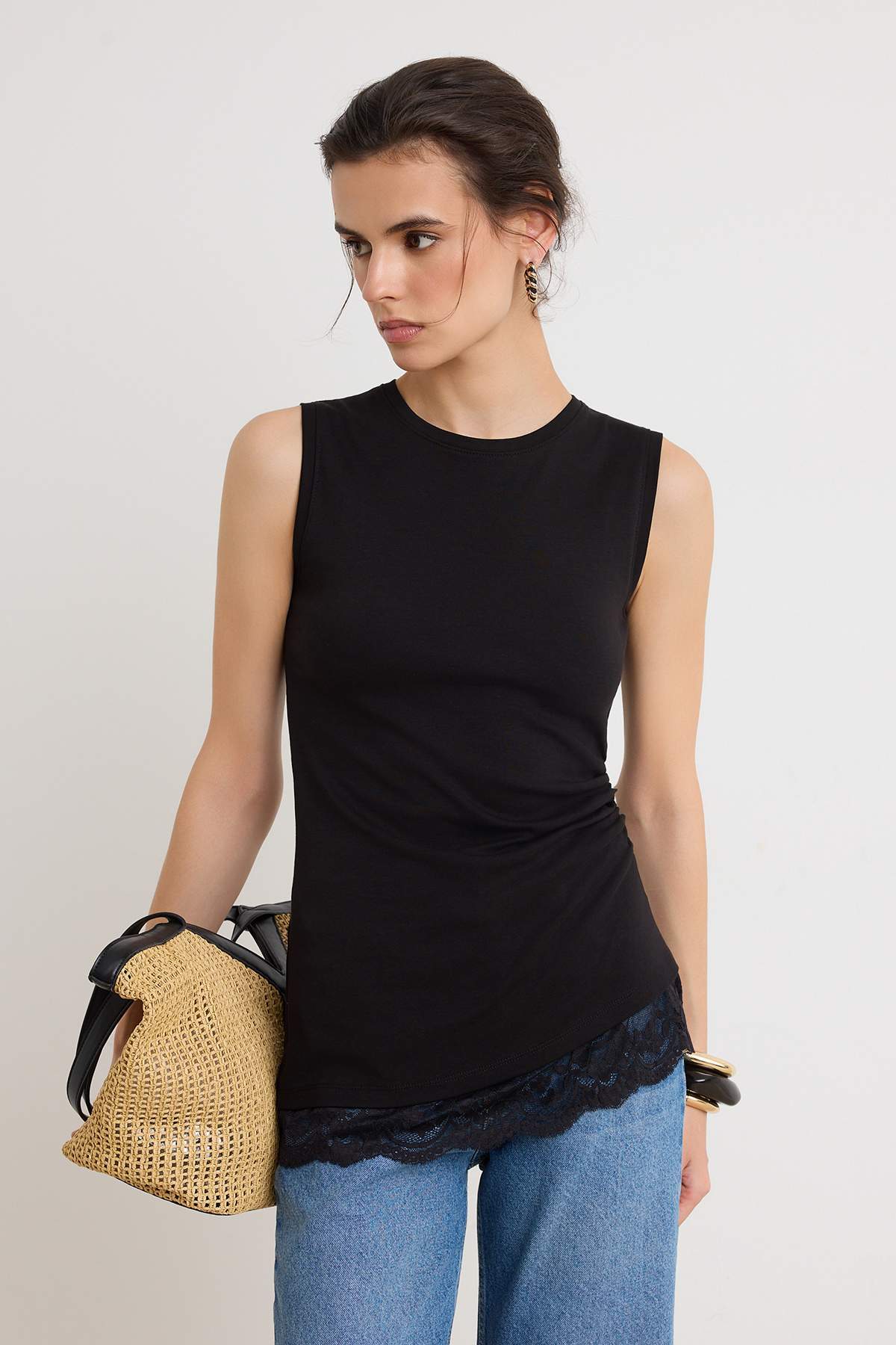 Bluze TWOSS26EL01176 - crna
