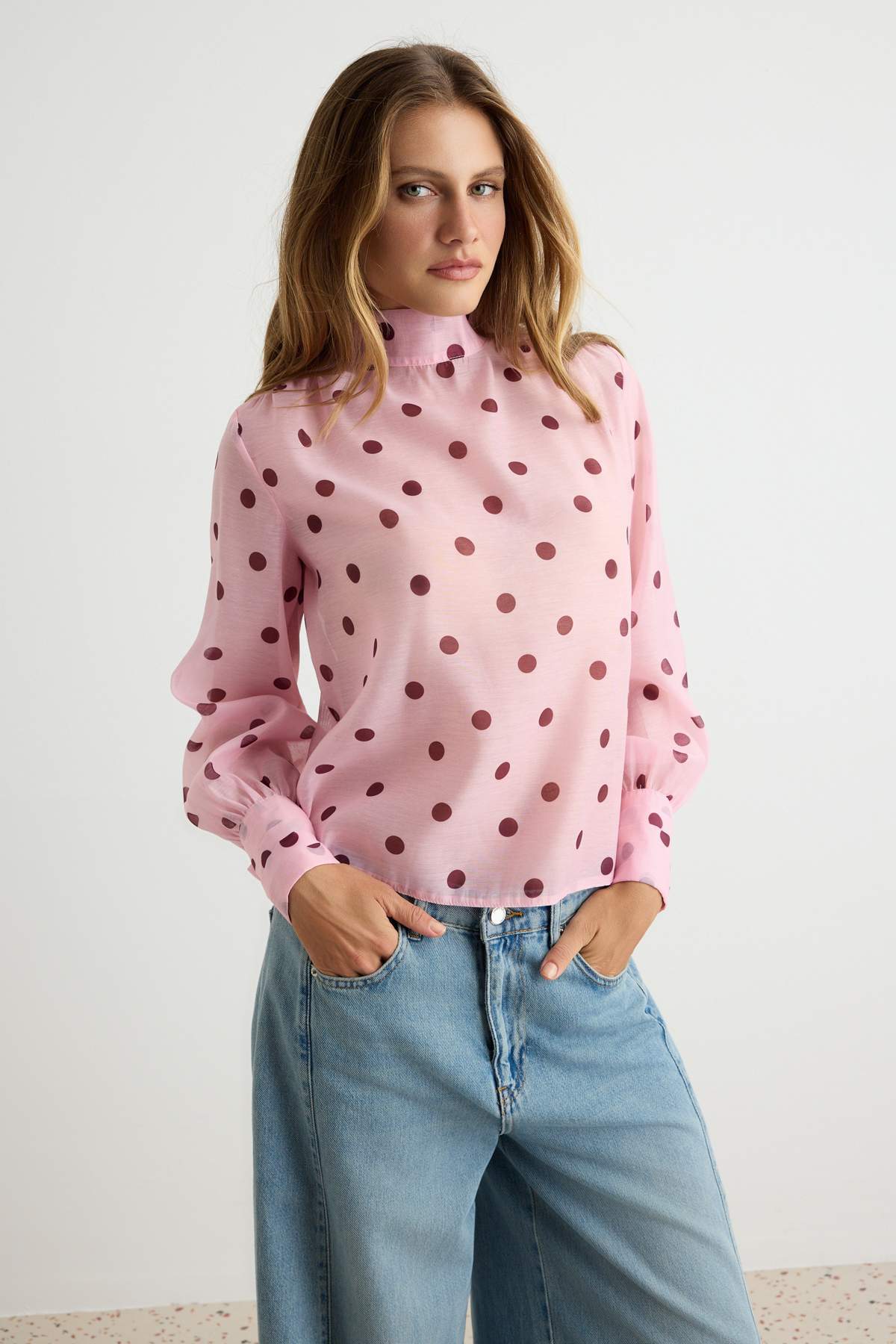 Bluze DOKUMATWOAW27BZ00273 - roze