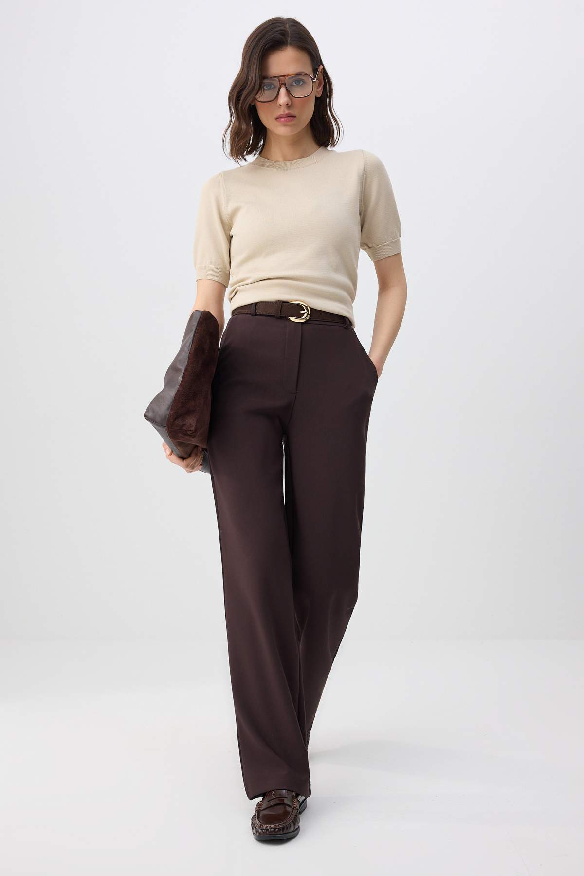 Pantalone TWOAW21PL0332 - braon [djesi-src-7b91b6017b7b7640446d4f4fe00fc458d1311bdceb462f1a18916cbc41ebb6f4]