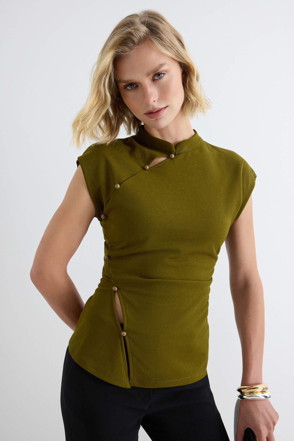 Bluze TWOAW27BZ00077 - zelena