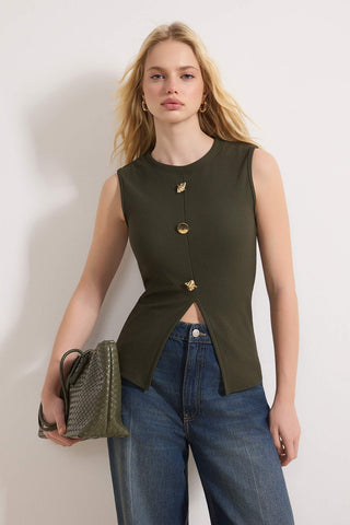 Prsluci TWOSS25BZ00558 - kaki