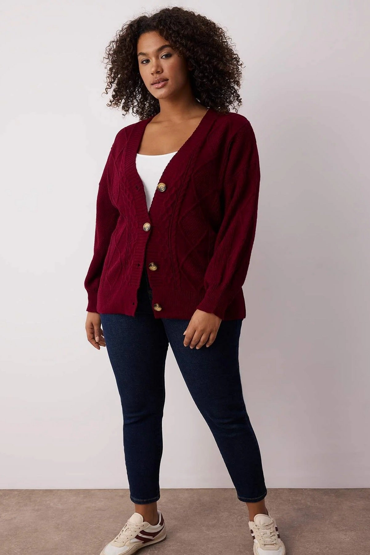 Kardigan TBBAW23AV00085 - bordo [djesi-src-c271d14a1937eebdcc76394553ba61e7336858f531fc03247d039fffc7295c24]