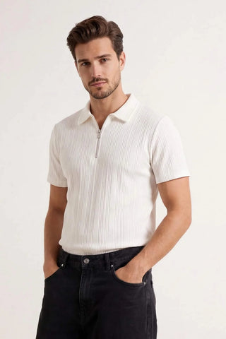 Polo majica TMNSS26PO00019 - ekru [djesi-src-2dd2fbb928cf96d8d8a758f70d4ca06713dcd38a69b08055c86a86b7d9938b1a]