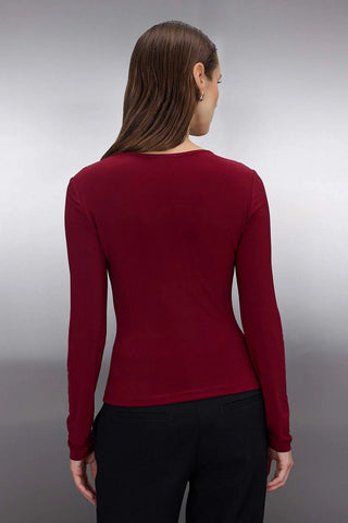 Bluze TWOAW26BZ00087 - bordo [djesi-src-c220da4728ca3e4d43b504136fe5db07936dd065baaf0af7634155295bf73051]